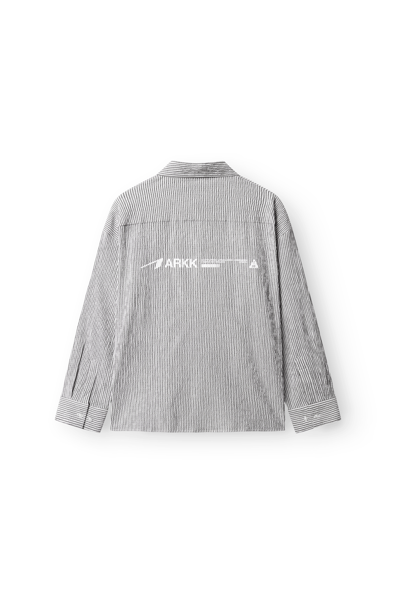 ARKK Apparel ARKK Logo Seersucker Shirt | Grey Shirt